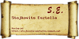 Stojkovits Esztella névjegykártya